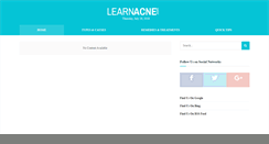 Desktop Screenshot of learnacne.com